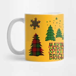 Christmas Making Spirits Bright Mug